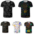 Mathematical formula Streetwear 3D printed T-shirt men's women Cool Casual Tops