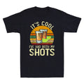 It's Cool I've Had Both My Shots Tequila Vaccinated Vintage Men's T-Shirt Cotton
