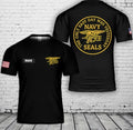 Custom Name US Navy Seals 3D T-Shirt
