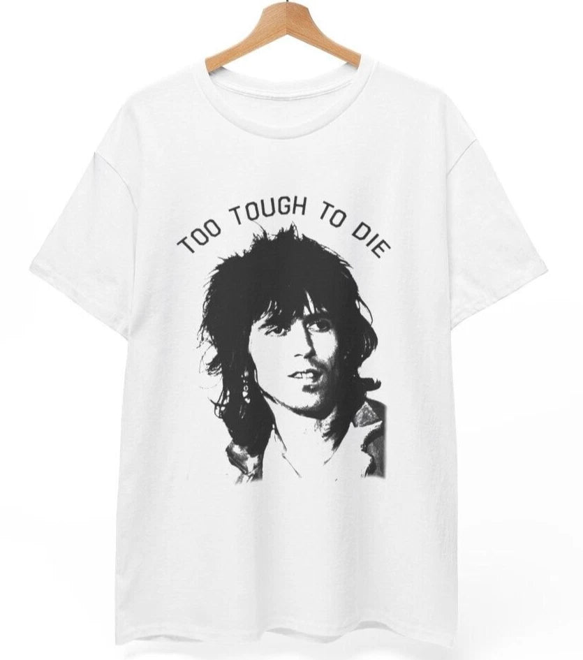 Keith Richards "Too Tough to Die" T Shirt Music band rock punk roll Unisex Shirt