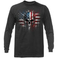 USA Flag Skull American Pride American Patriot Long Sleeve Shirt