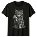Grumpy Cat Middle Finger T-Shirt Sarcastic Pets Cats Gift For Him And Her