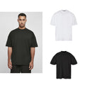 Build Your Brand Oversized mock neck tee - Mens T-Shirt, Oversized, High neck