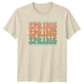 Spring Spring Spring T-Shirt Retro Groovy Seasons Easter Gift For Him And Her