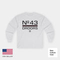 90s Droors No 43 Elements Maroon Longsleeve T-Shirt Skate Classic Tee Print