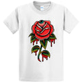 NEW Art Society EYEBALL ROSE WHITE Tee Shirt SMALL-6XLARGE MADE IN USA
