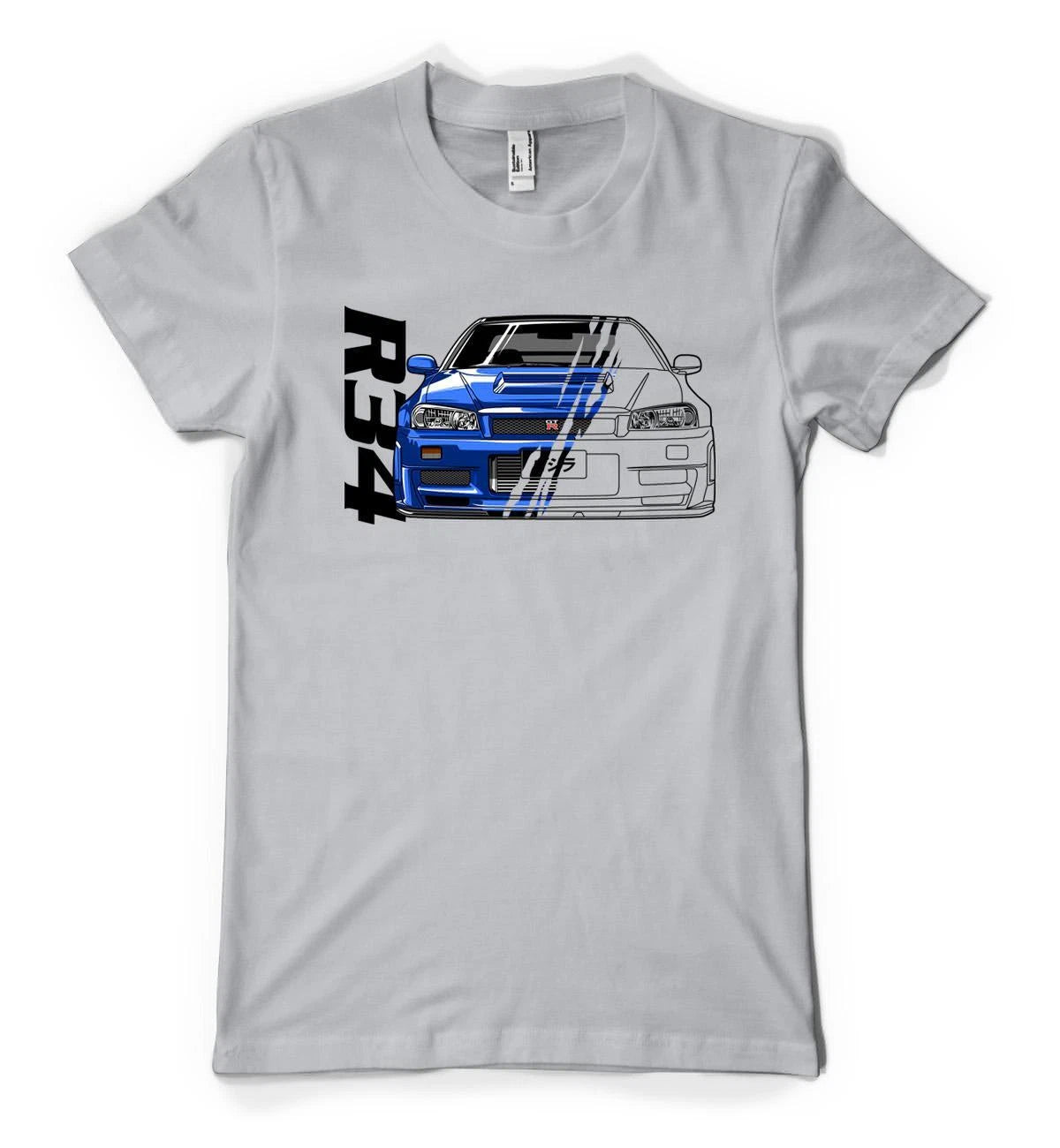 BNWT Japanese R34 Sportcar Custom Car Personalised Unisex Adult And Kids T Shirt