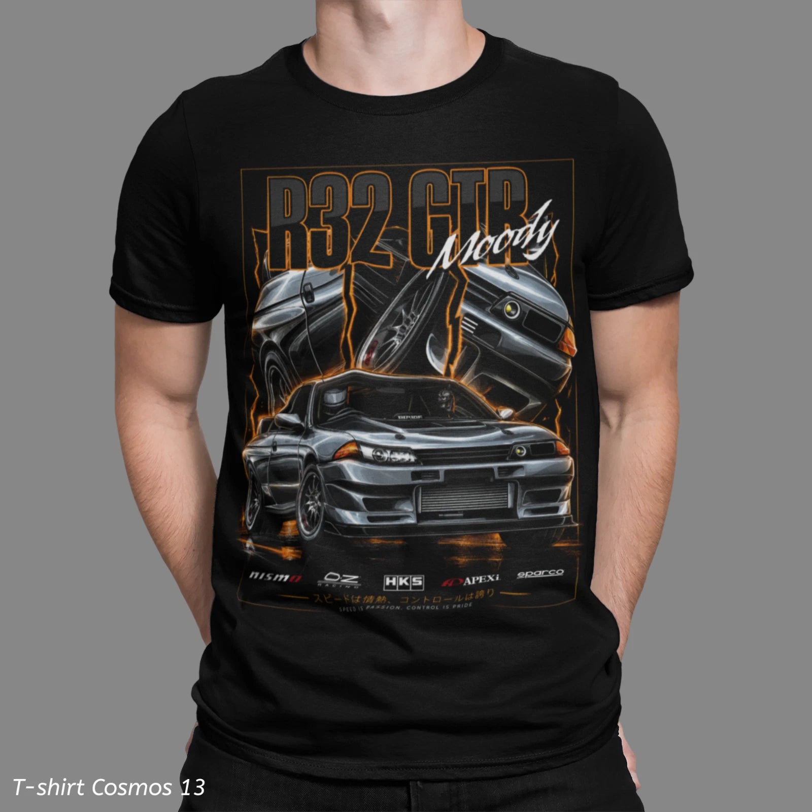 JDM Nissan R32 GTR Moody T- shirt Fast & Furios  Street Racing Drifting style