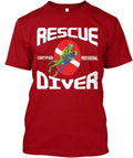 Rescue Scuba Diver Certified Professional T-Shirt Made in USA Size S to 5XL