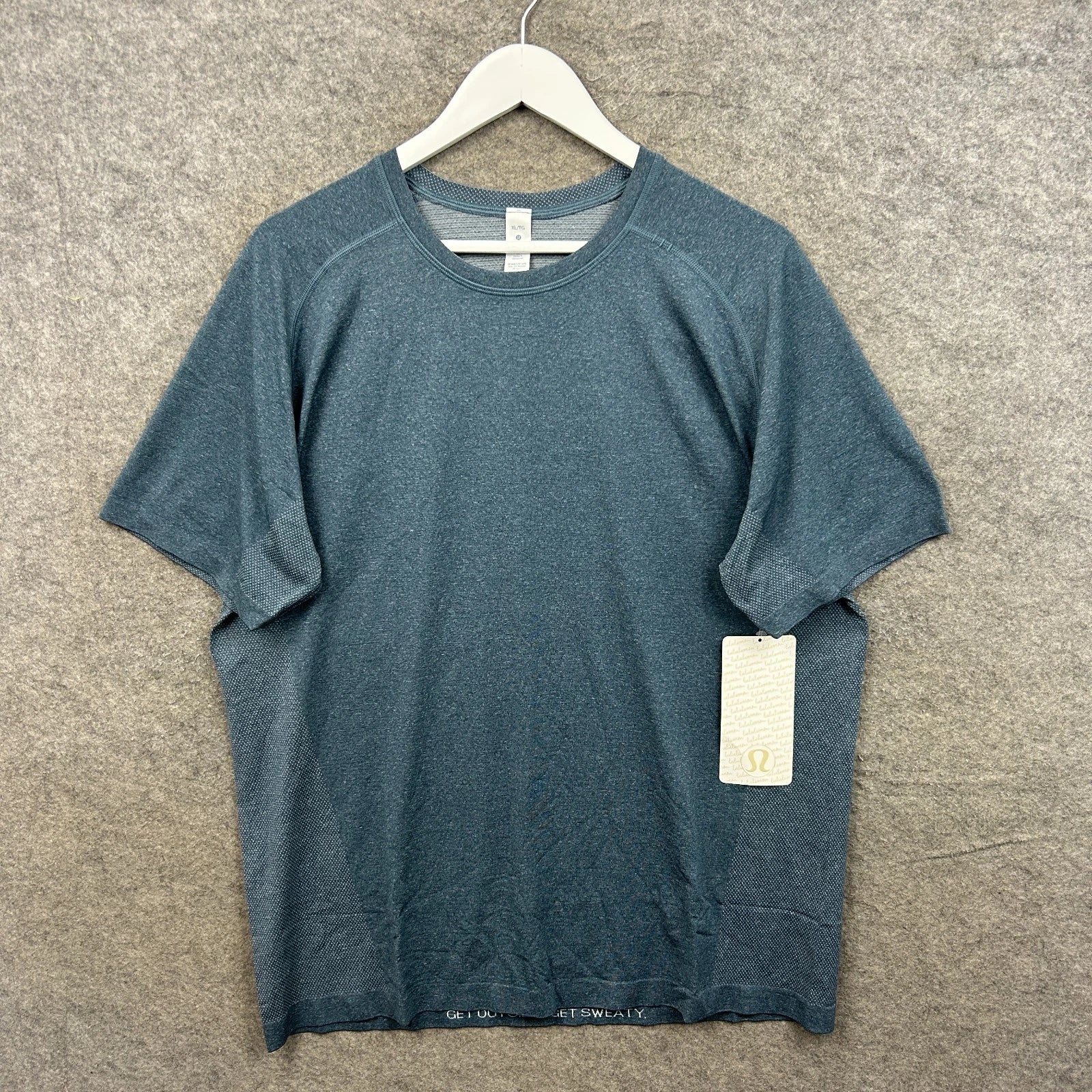 Lululemon Shirt Mens XL Blue Metal Vent Tech Short Sleeve Performance Gym BNWT