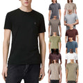 All Saints Mens T Shirts Crew Neck Slim Short Sleeve Casual Summer Cotton Tee