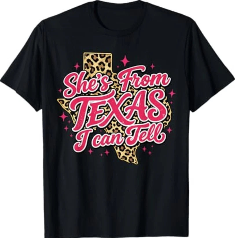 She's from Texas I Can Tell Retro Vintage Texas Girl T-Shirt