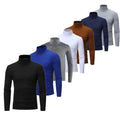Men's Long Sleeve Turtleneck Base Layer Shirts Winter Thermal Top Undershirts