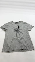 At Twenty Shirt Mens XL Gray Fashion Slim Fit Graphic Star Embroidery Tee New