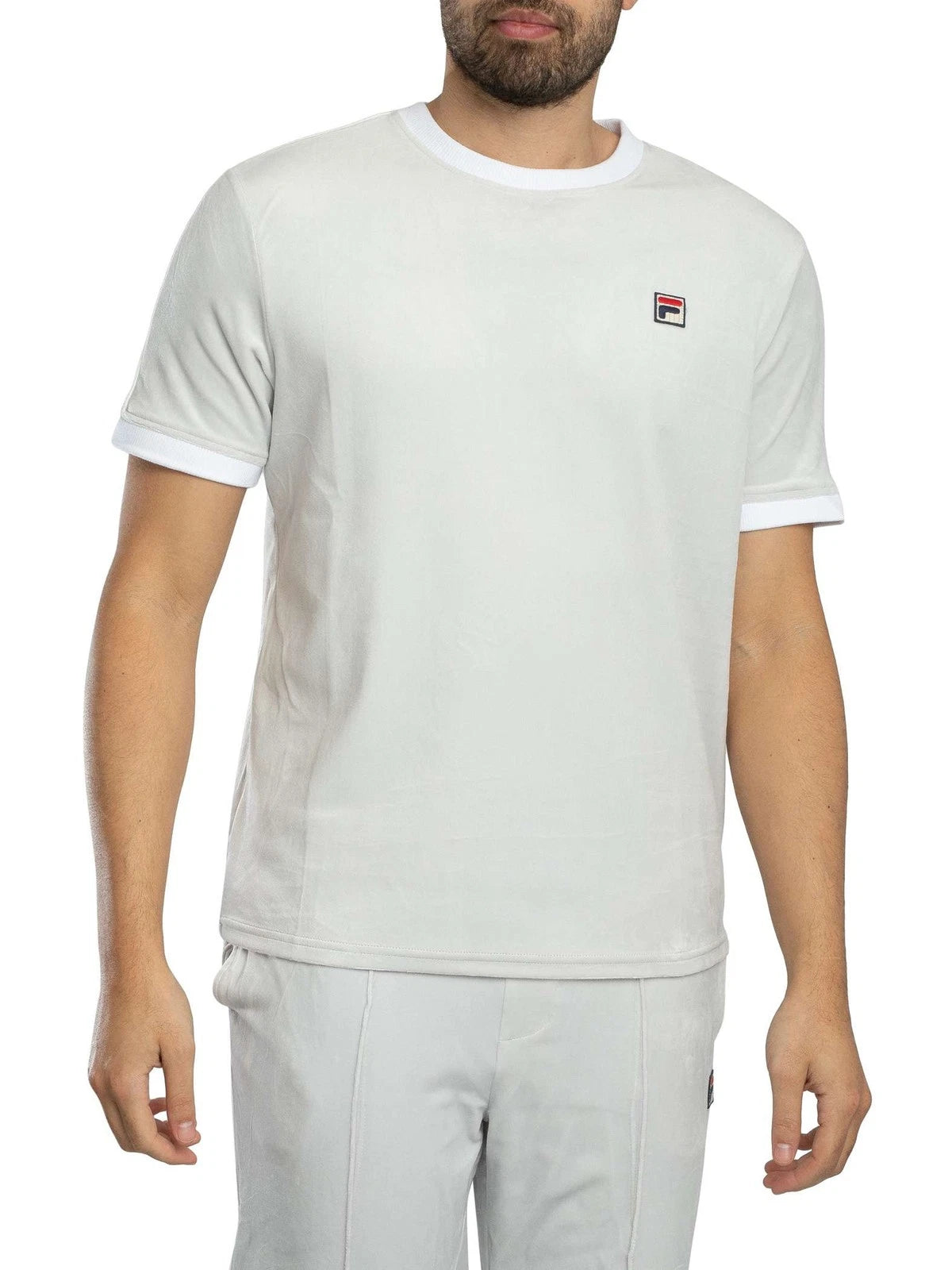 Fila Men's Basilio Velour T-Shirt, Blue