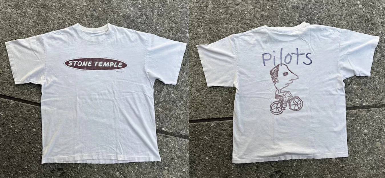 Vintage 1994 Stone Temple Pilots STP Tour Rare Rock Band Graphic T-Shirt S-5XL