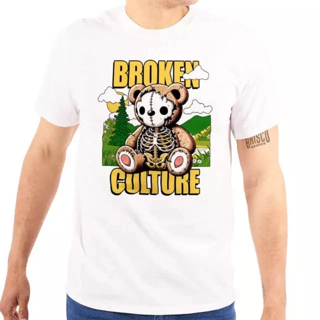 Popular! Urban Broken Culture Teddy Bear Ske Cotton Tee S-3XL Australia