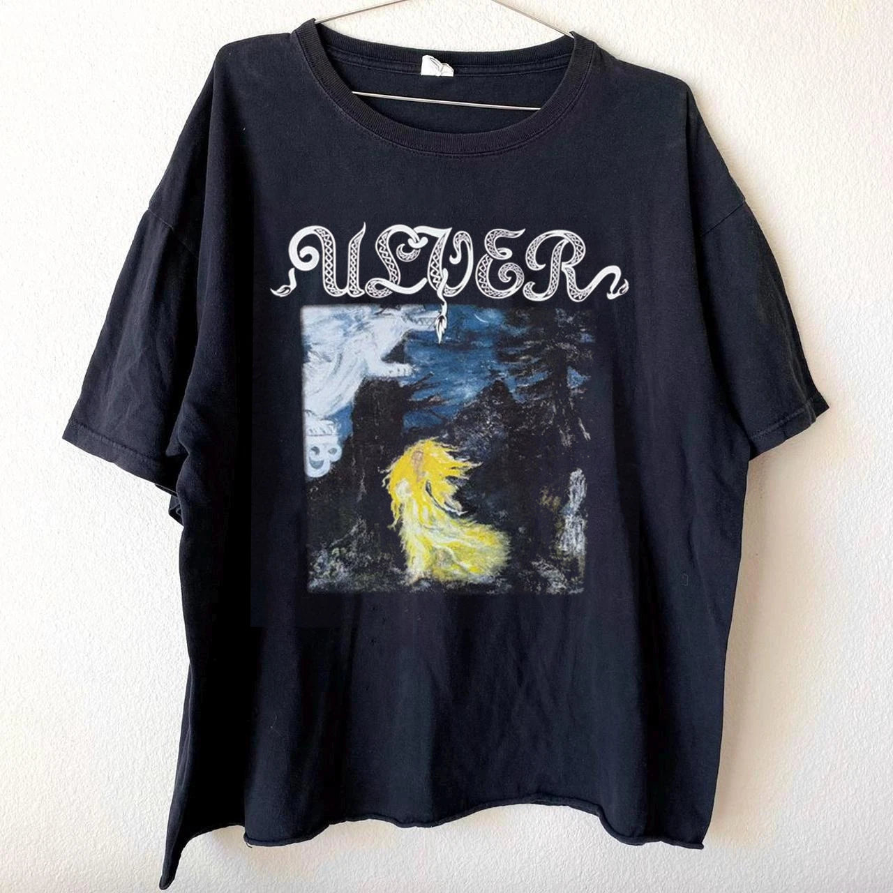 Classic Ulver Band Artwork Design Black S to 5XL Concert Shirt CK385