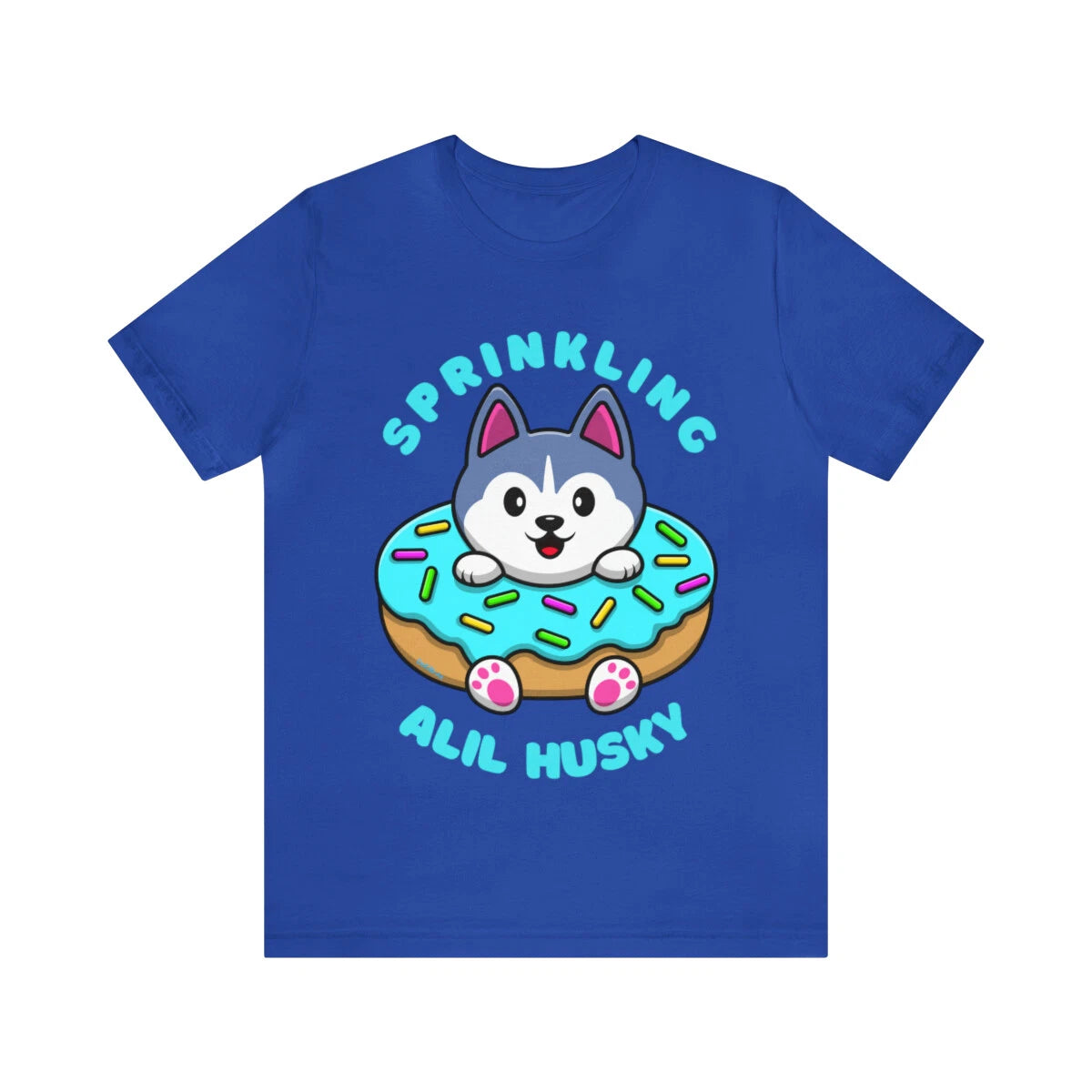 Sprinkling Alil Husky Cute Funny Custom Graphic Design Unisex Jersey Tee