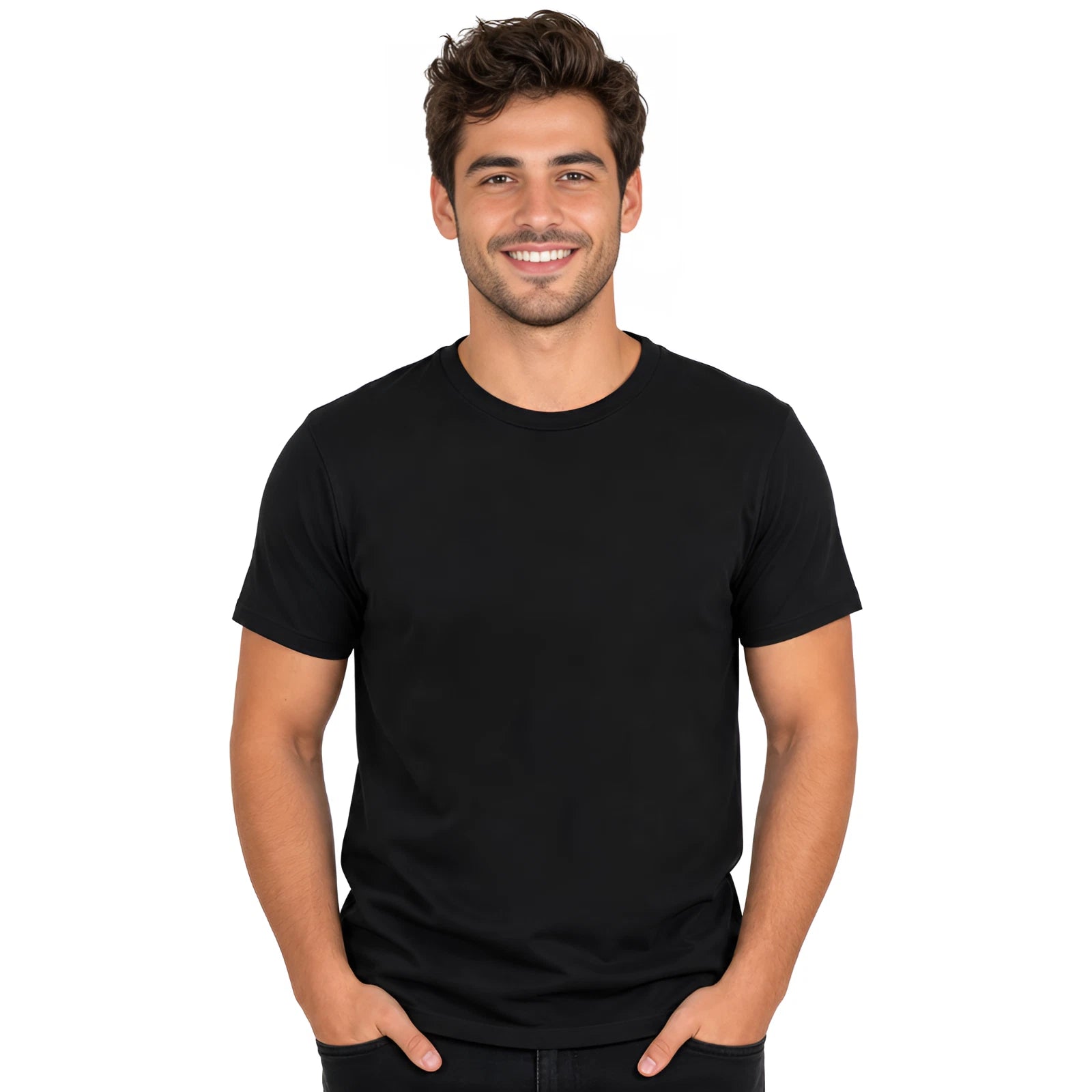 Unisex 100% Cotton Tee | Crewneck Regular Fit Workout Active Top