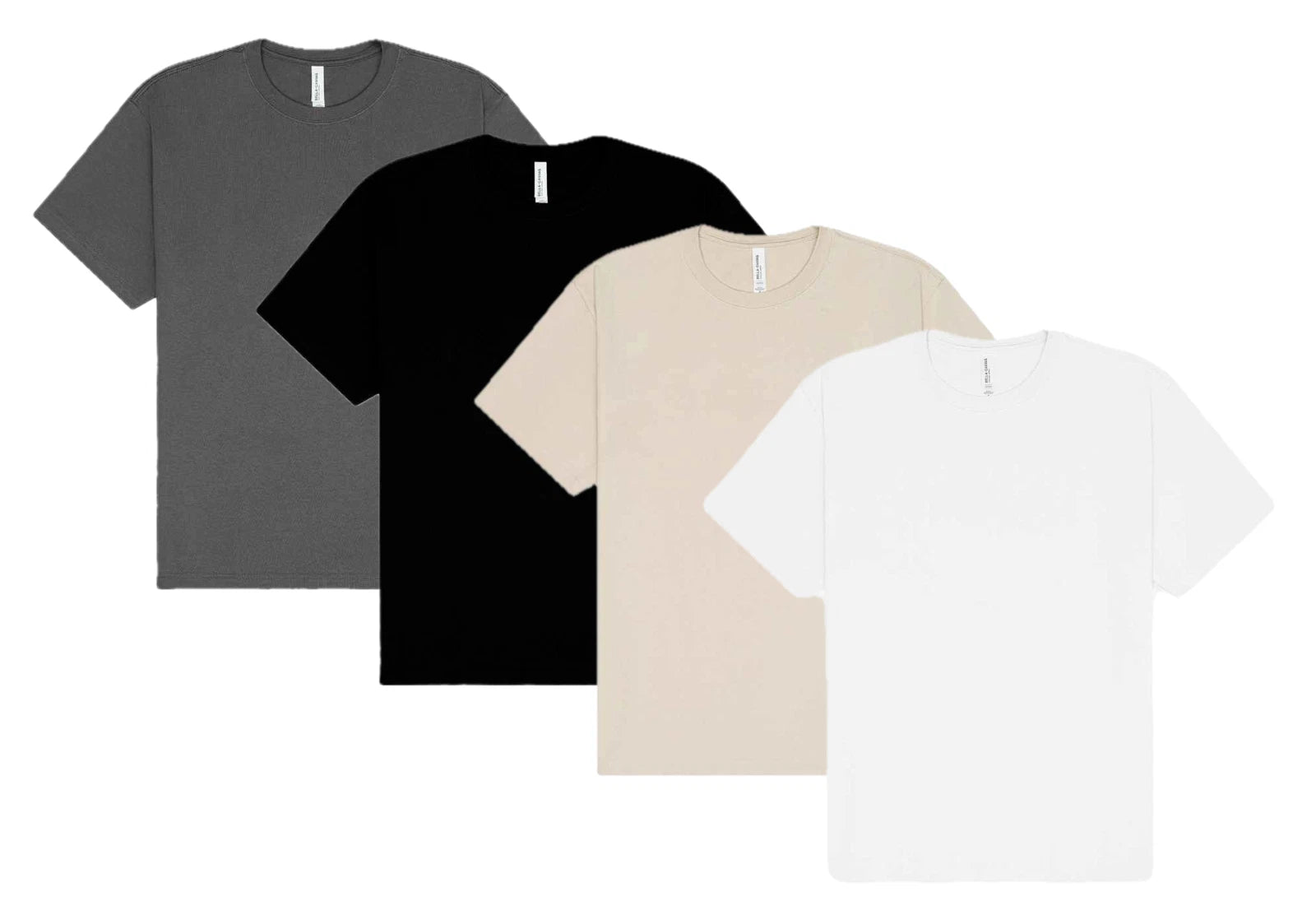 Short Sleeve Boxy T-Shirt Bella+Canvas Heavyweight Cotton Relaxed Fit Tee