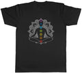 Chakra Symbols Mandala Flower Yoga Meditation Mens Unisex T-Shirt Tee Gift