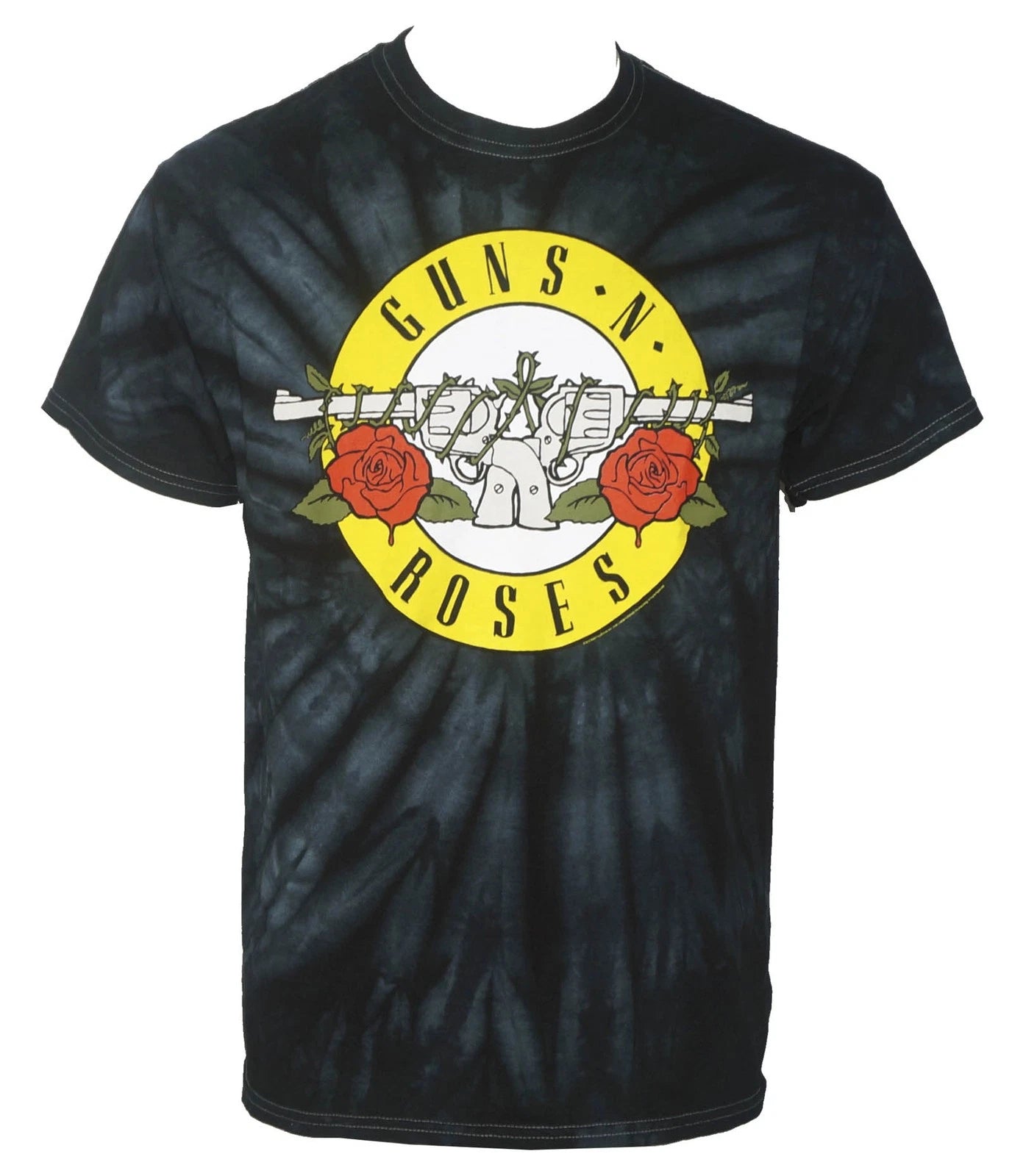 Authentic GUNS N ROSES Simple Bullet Spider Tie Dye T-Shirt S NEW