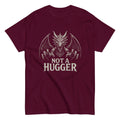 Not A Hugger T-Shirt | Large Dragon With Open Wings | Introvert Gift | S-5XL