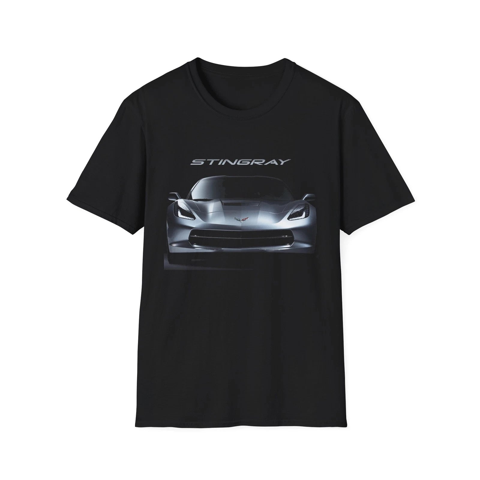 Silver C7 Stingray Corvette T-Shirt | Sports Car Graphic Tee