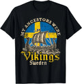 Swedish Sweden Swede Viking Ship Flag Gift Unisex T-Shirt