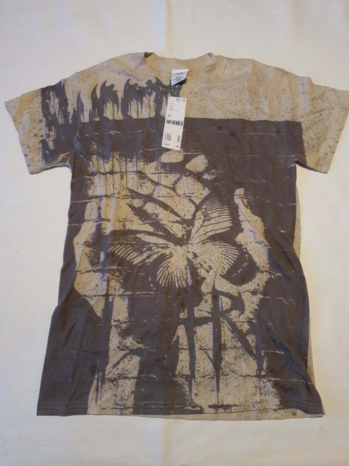 Men's 2XS Urban Outfitters Tshirt Beige/Brown
