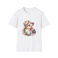 Vintage Floral Chick T-Shirt, Cute Spring Fashion, Easter Gift, Animal Lover