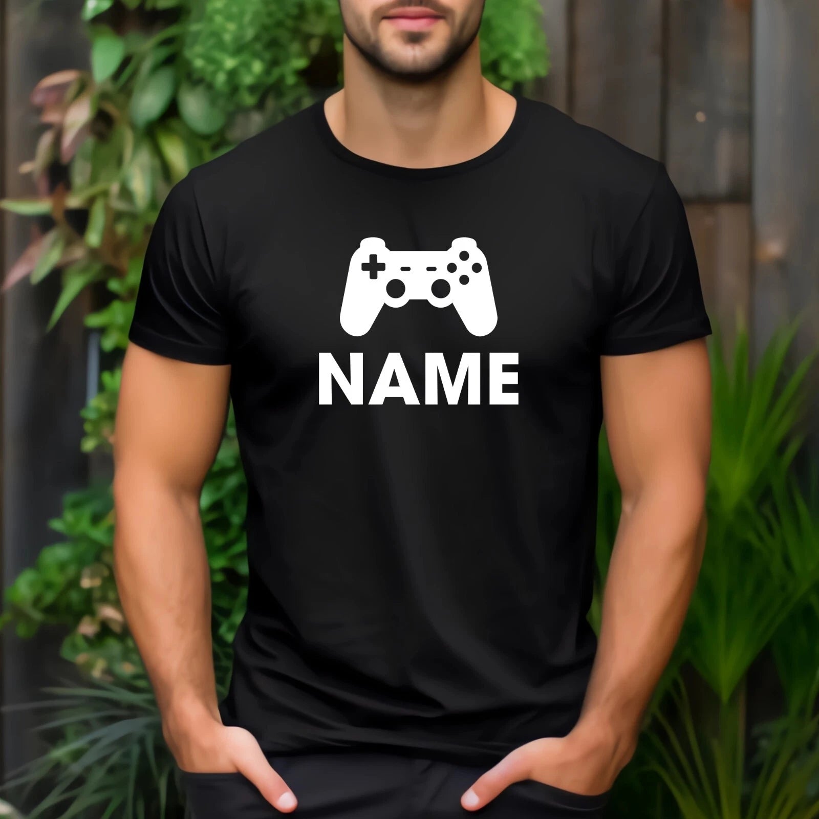 Gaming Personalized T Shirt Custom Any Name Printed Gamer Birthday Gift Tee Top