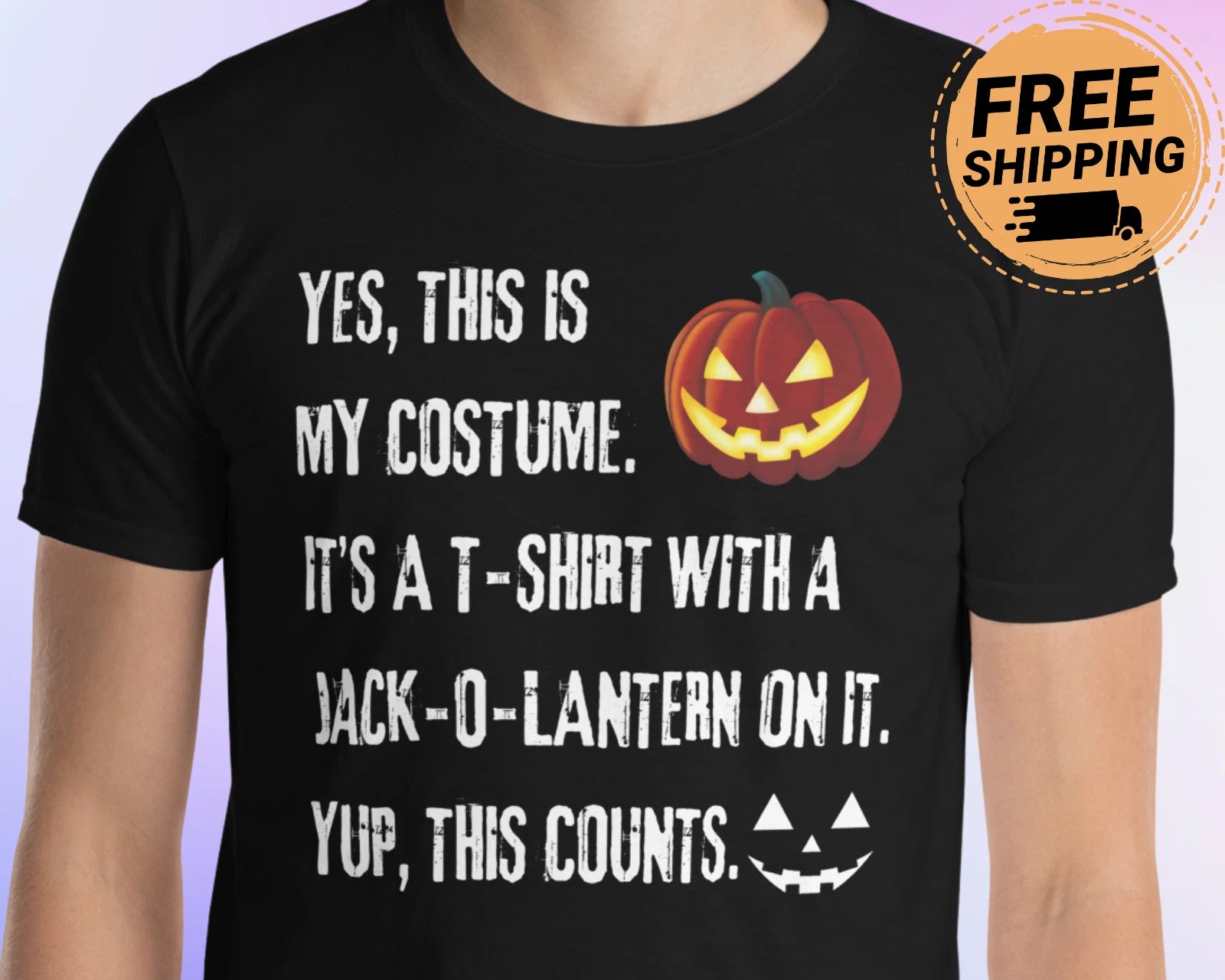 Lazy Costume T Shirt Halloween Party Funny Pumpkin T Shirt Halloween Costume