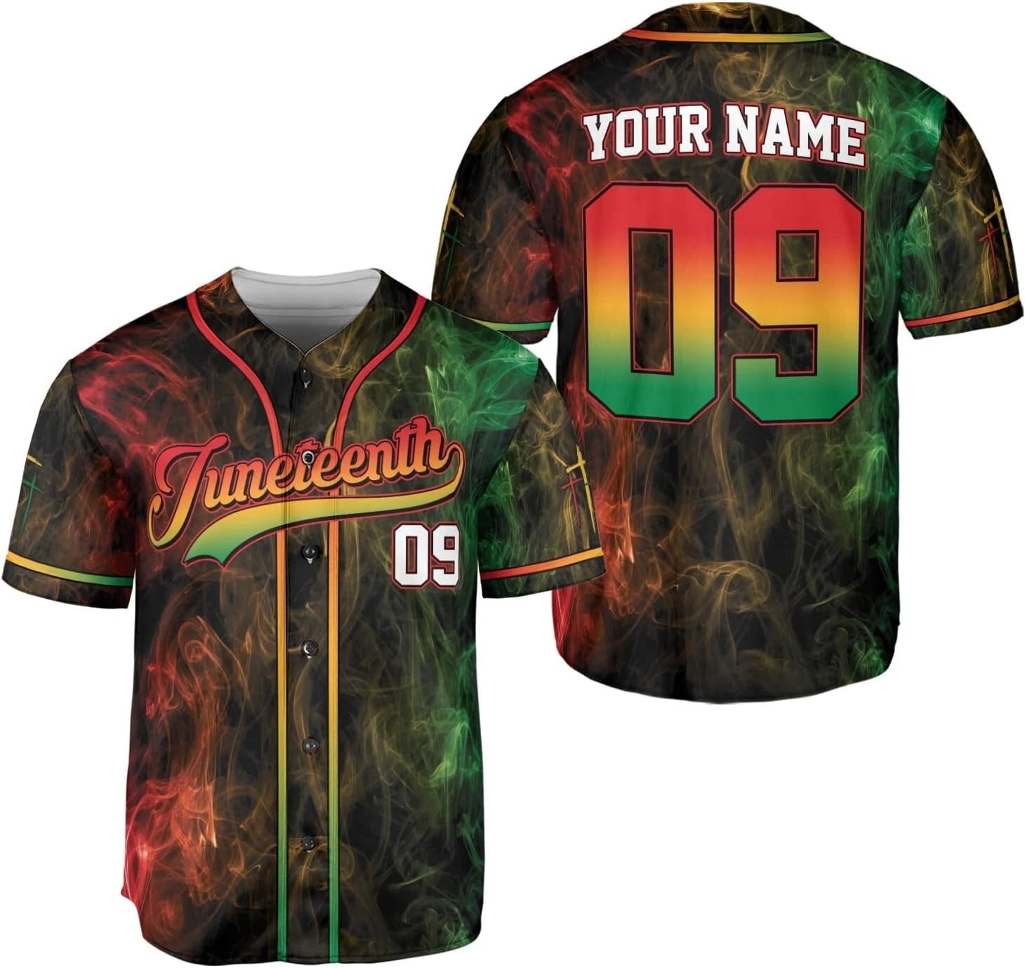 Custom Juneteenth Baseball Jersey, Independence Day Freeish Since 1865 Shirt