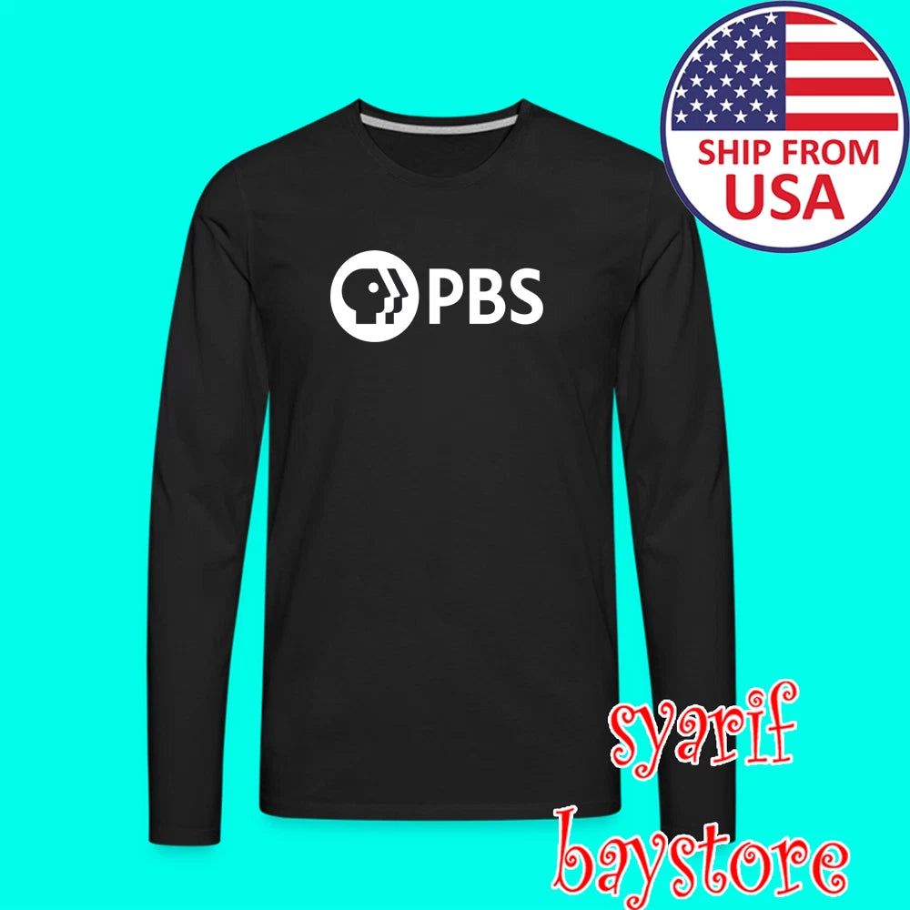 PBS Public Broadcasting Service Men's Black Size S to 2XL
