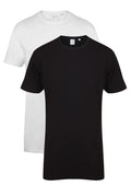 SF Clothing Mens Mans BLACK or WHITE Extra Long Length Cotton Tee T-Shirt