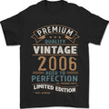 Premium Vintage 20th Birthday 2006 Mens T-Shirt 100% Cotton
