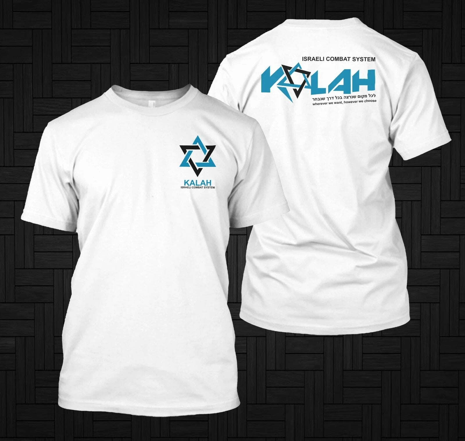 Kalah Israeli Combat System Martial Art Self -  Custom front and back tee