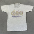 Vintage Odyssey of the Mind Shirt Mens Medium Gray 90s Short Sleeve Graphic Logo