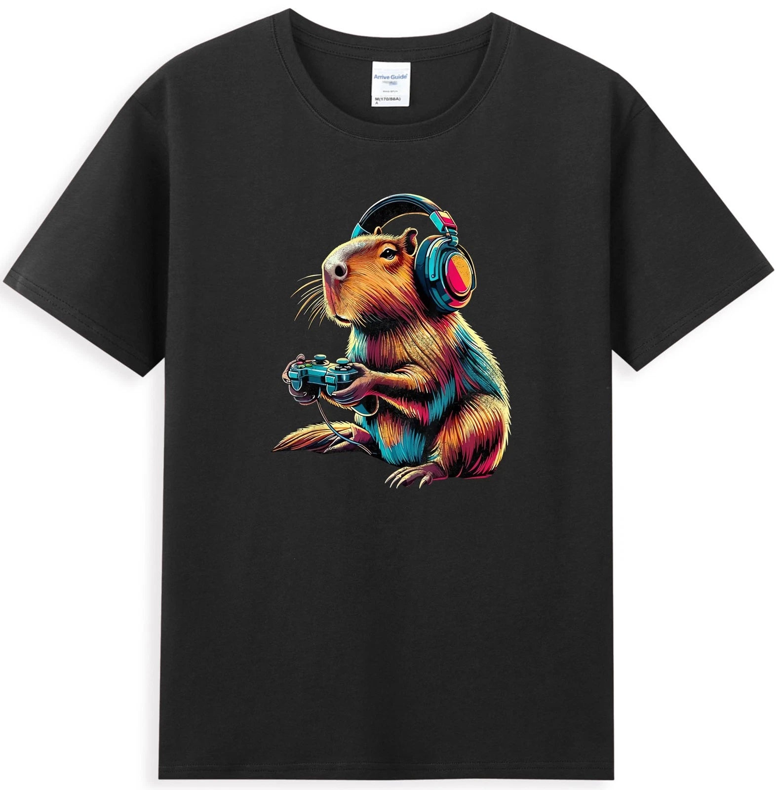 Capybara Shirt Funny Video Games Capybara Cartoon Meme Men's T-Shirt