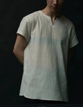 EYN VAS - TEA SHIRT -  sz IV (Lg)  cotton crepe LUXURY in FOG gray. SOLD OUT