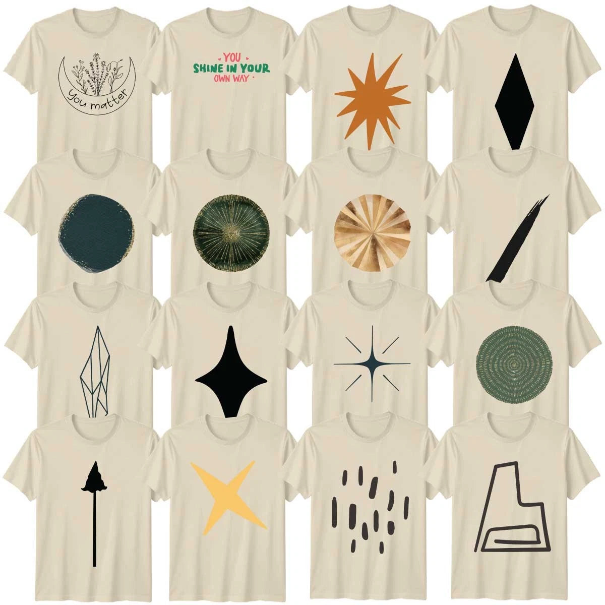Minimalist Watercolour Texture Adult T-Shirt Shape Art Art Lover Gift