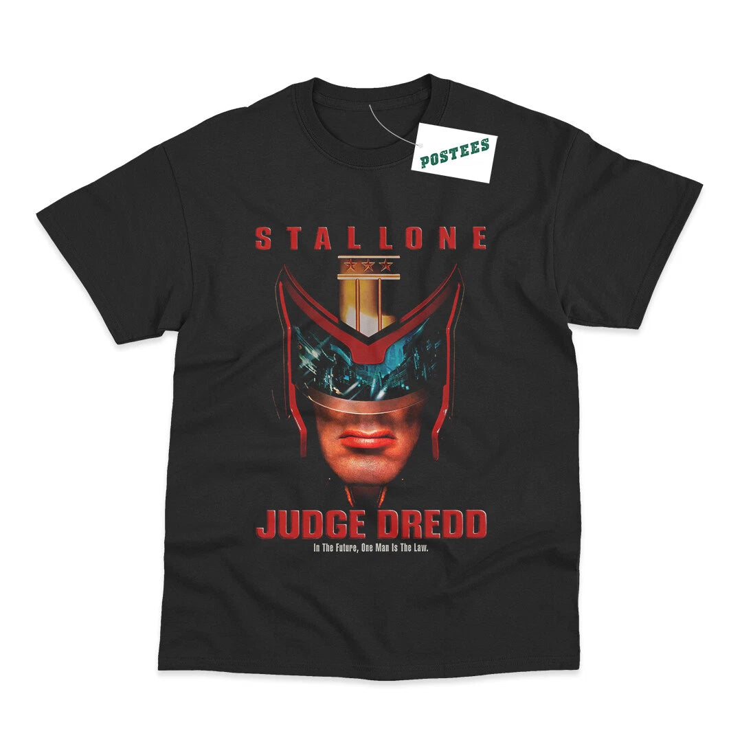Retro Movie Poster Inspired By Judge Dredd DTG Printed T-Shirt