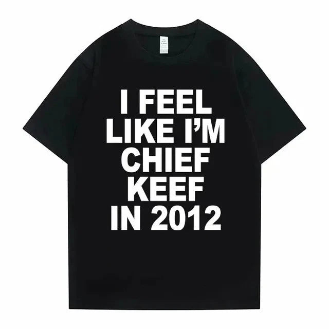 Chief Keef Funny Iconic T-Shirt – Streetwear Rap Chicago Drill Cotton T-Shirt