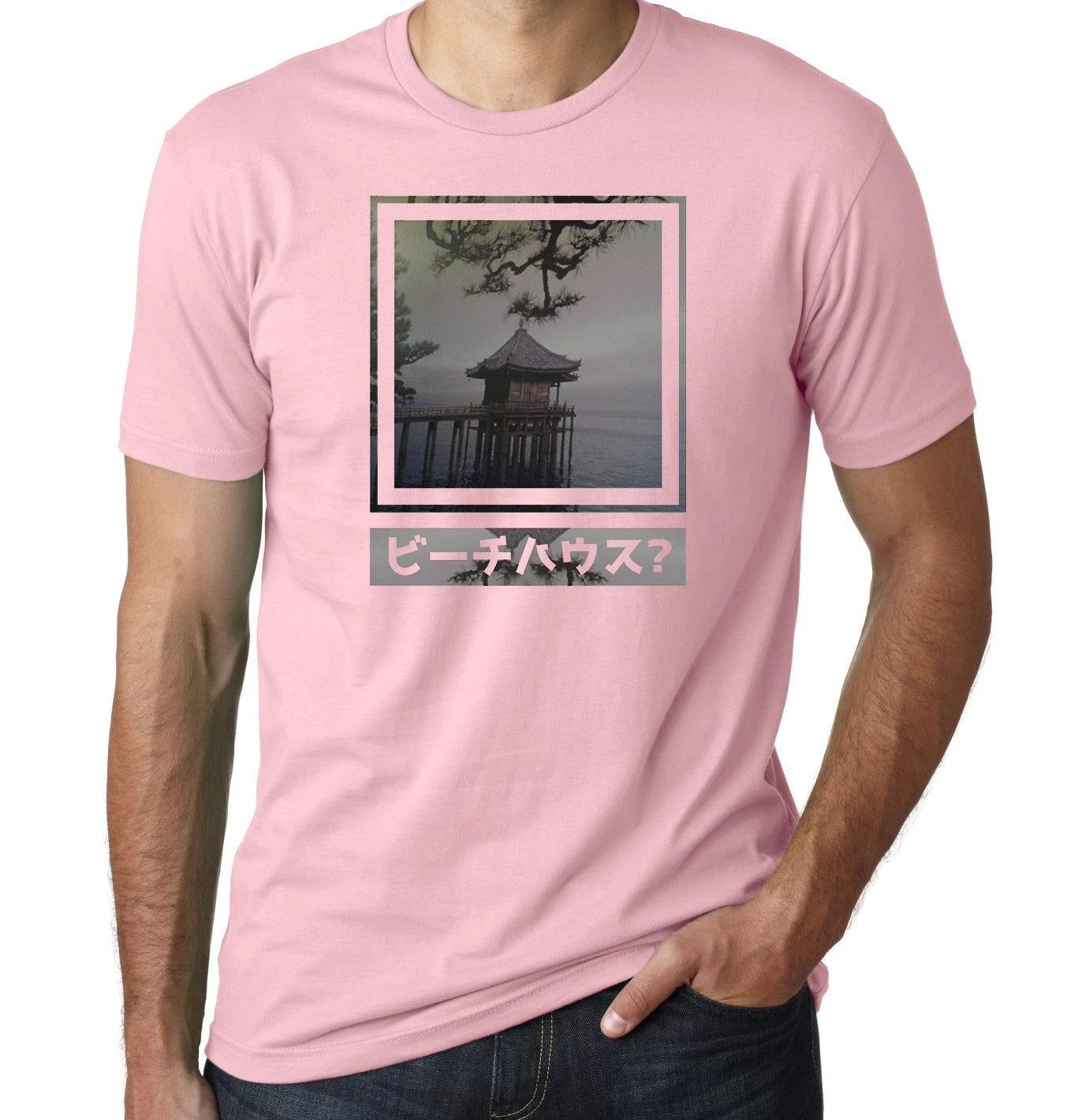 Japanese Osaka Tokyo Old Graphic Vaporwave Printed Cotton Men's T-Shirt Top