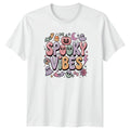 Spooky Vibes T-Shirt Kawaii Halloween Style Gift For Him And Her