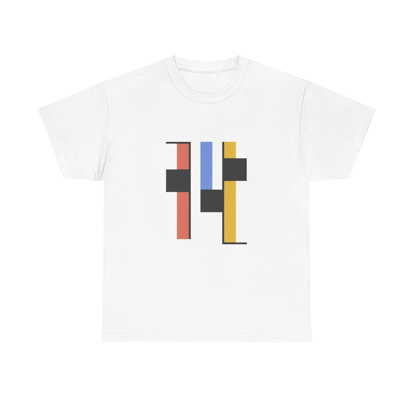 Modern Tricolor Design Unisex Heavy Cotton Tee