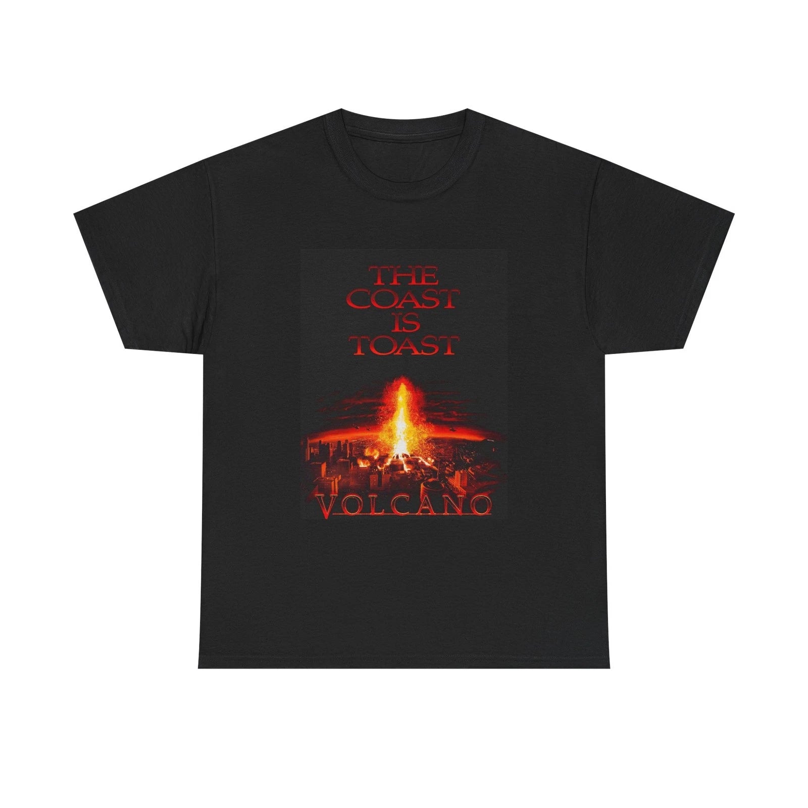 Volcano Movie Poster Tshirt Vintage Graphic Retro 90s Unisex Heavy Cotton Tee