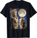 Cat Howling At Moon T-Shirt